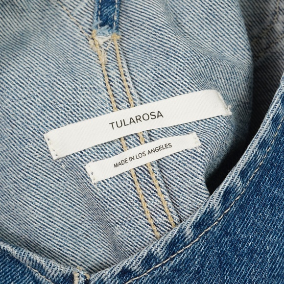 Tularosa Sophia Denim Overall Dress Small Made in USA - Picture 6 of 11